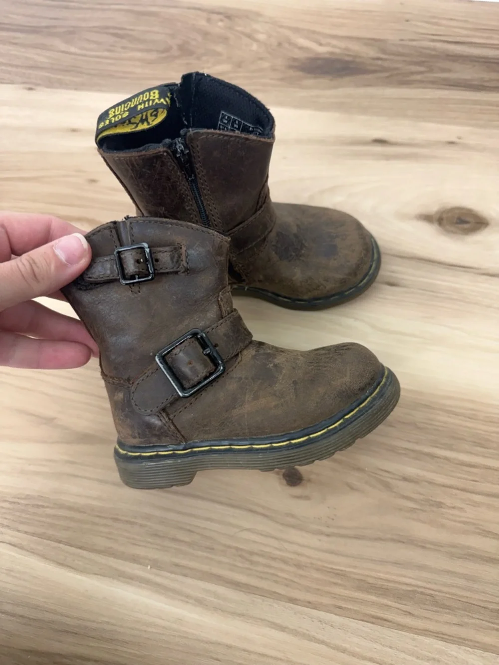 Dr. Martens Brown Leather Ankle Boot